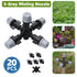 20PCS Anti-Drip Misting Nozzle Water Spray Drip Hanging Atomizing Nozzle Fog Cross
