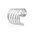 10PCS Hollow Rose Napkin Rings Metal Floral Buckle Wedding Table Decor Holder - Silver