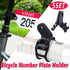 5Sets Bicycle Number Plate Bracket Headlight Mount Road Racing Bike Accessories