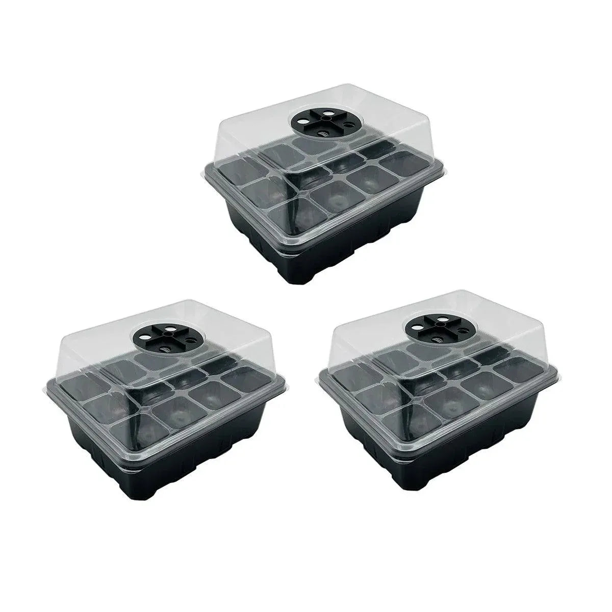 3/5pcs Plastic Seedling Tray Gardening Plant Starter Trays Nursery Pots Planting - 3PCS