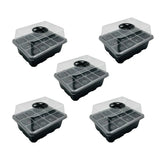 3/5pcs Plastic Seedling Tray Gardening Plant Starter Trays Nursery Pots Planting - 5PCS