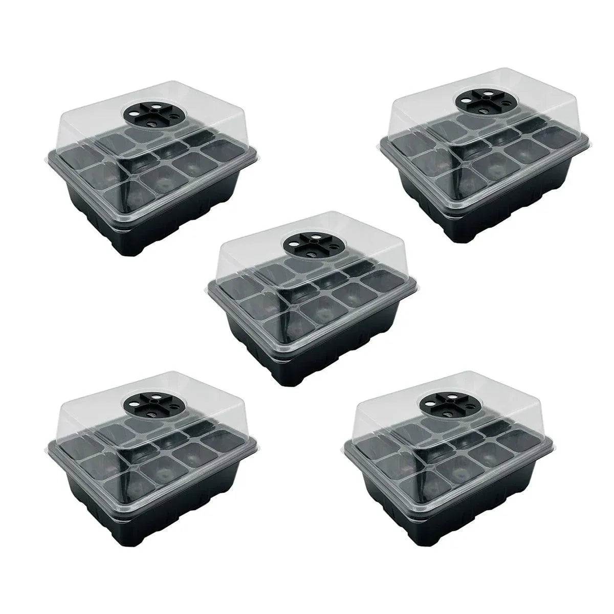3/5pcs Plastic Seedling Tray Gardening Plant Starter Trays Nursery Pots Planting - 5PCS