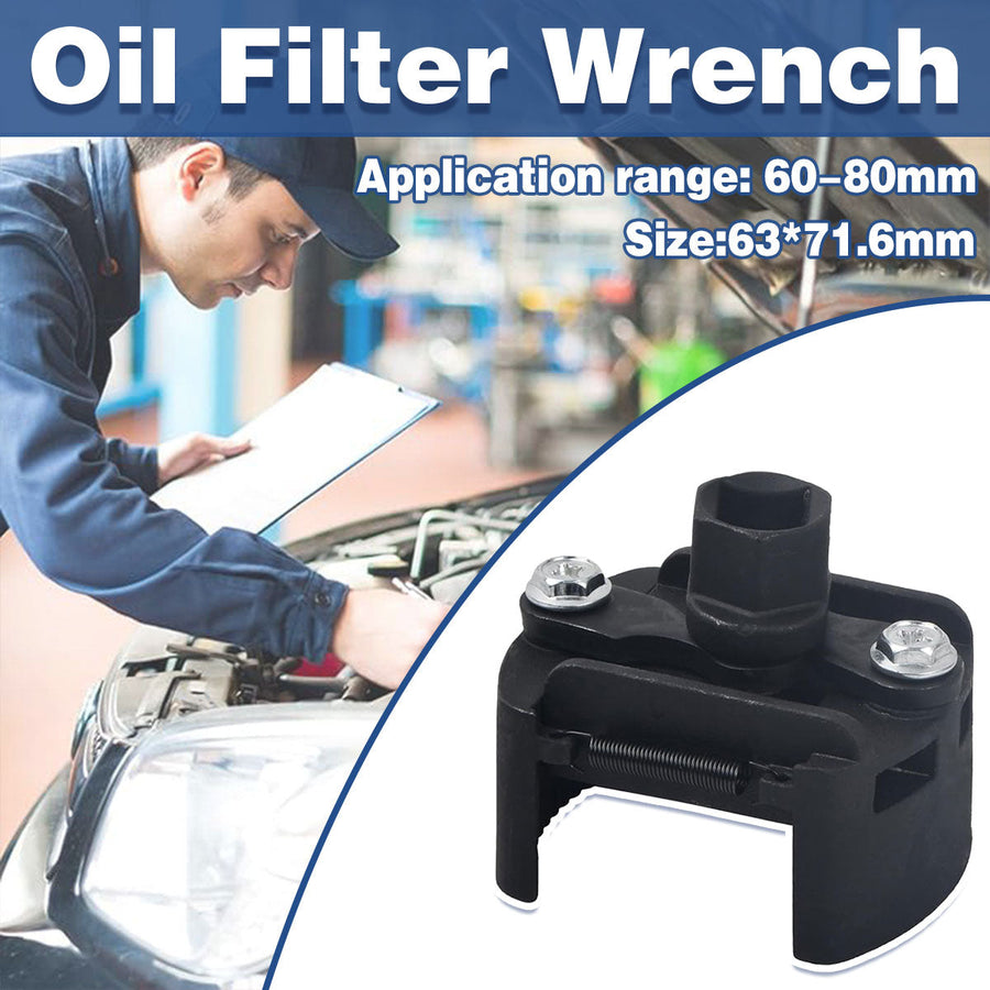 U Shaped Filter Wrench Universal Oil Filter Removal Spanner Tool Adjustable Grip