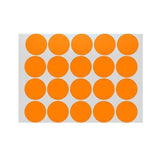 Orange Assorted Sizes Colour Sticker Dots Adhesive Round Labels Circular Spot Scrapbook - 50mm*8 Dots