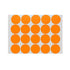Orange Assorted Sizes Colour Sticker Dots Adhesive Round Labels Circular Spot Scrapbook - 50mm*8 Dots