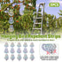 5Pcs Hanging Reflective Bird Scare Disc With Bell For Garden Farm Pest Control
