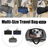 Large Capacity Waterproof Travel Luggage Bag Lightweight Foldable Handbag - Small-Black