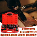 10pcs Car Truck Oxygen Sensor Removal Tool Wrench Repair Kit Auto Tools Set