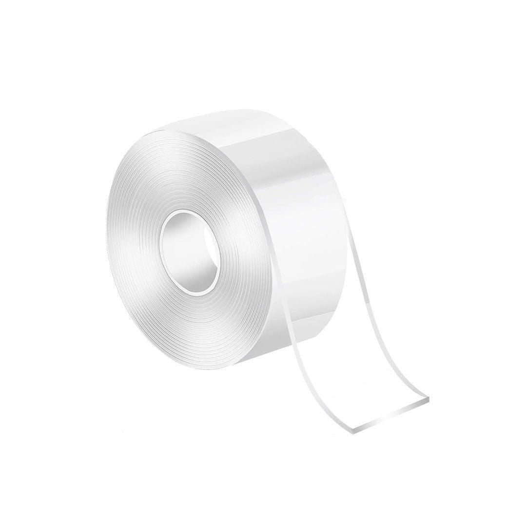 Double Sided Nano Tape Transparent Reusable Adhesive Gel Grip for Home Office - 3cm*5m*1mm (1 Unit)