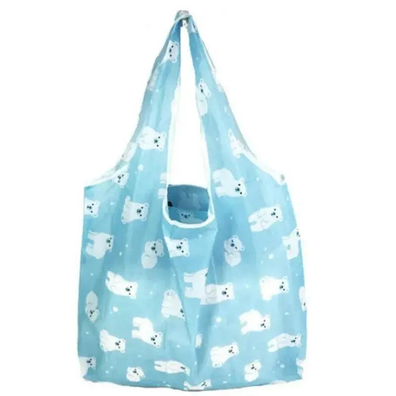 Reusable Foldable Light Waterproof Shopping Bags Carry bag Grocery Big - B-06