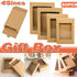 50PCS Kraft Paper Gift Boxes with PVC Window White Black Bakery Packaging Carton - M