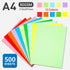 A4 Coloured Paper 70/80GSM Multi Colours for Craft Scrapbook School Project - 10-Colour