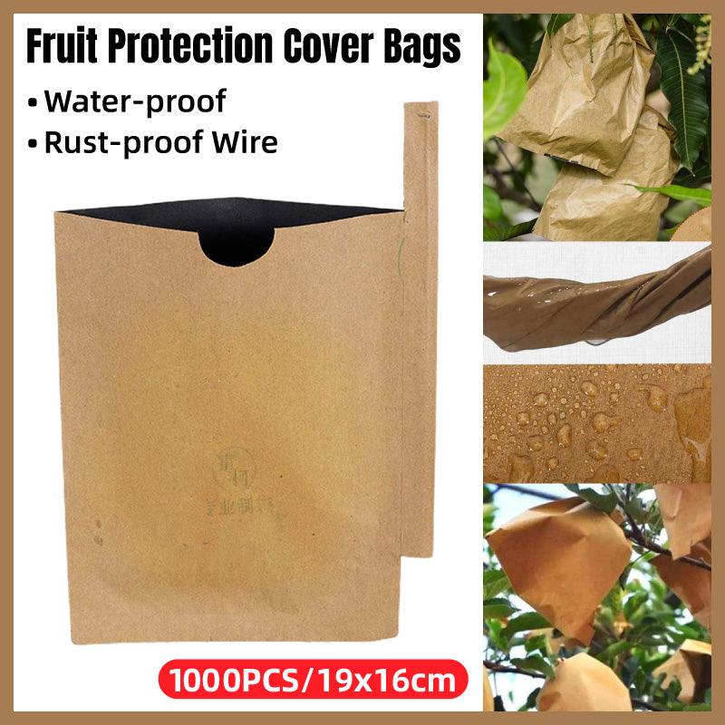 Paper Fruit Bags 100pcs Protective Bagging for Orchard Garden Harvest Storage