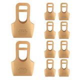 10PCS Handheld Kraft Paper Flower Gift Bags Natural Finish for Bouquets - L