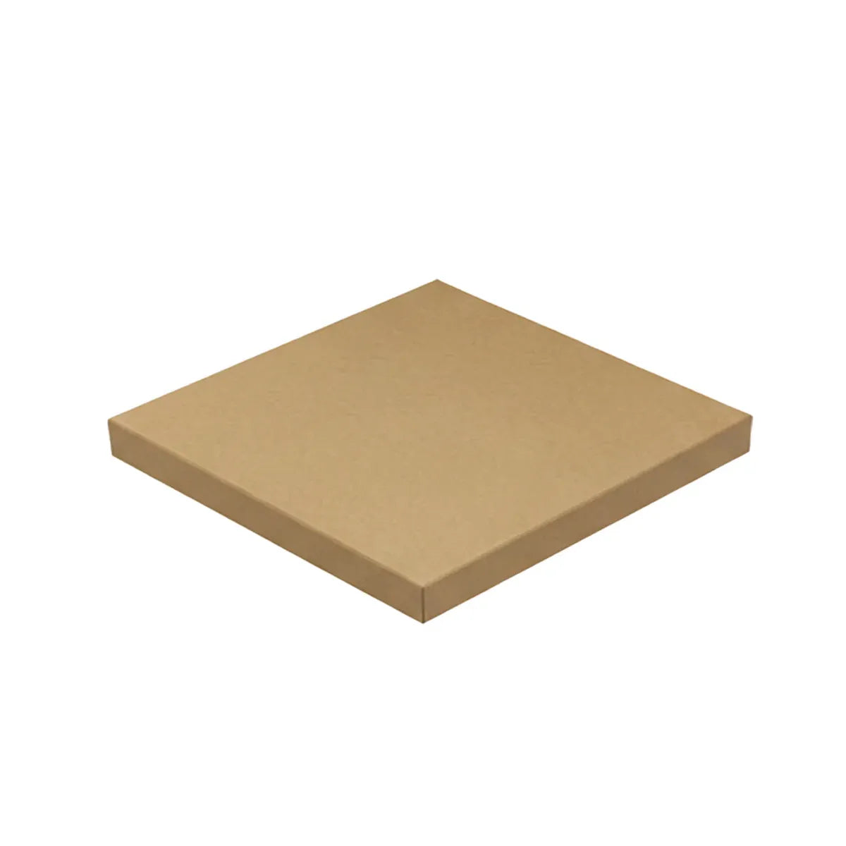 Kraft Paper Box 2 Sizes Brown 50Pcs Packaging Shipping Box Quick Folded Durable - 15x15x1.6cm