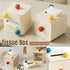 Colourful Ball Square Tissue Box Living Room Coffee Table Roll Holder Case
