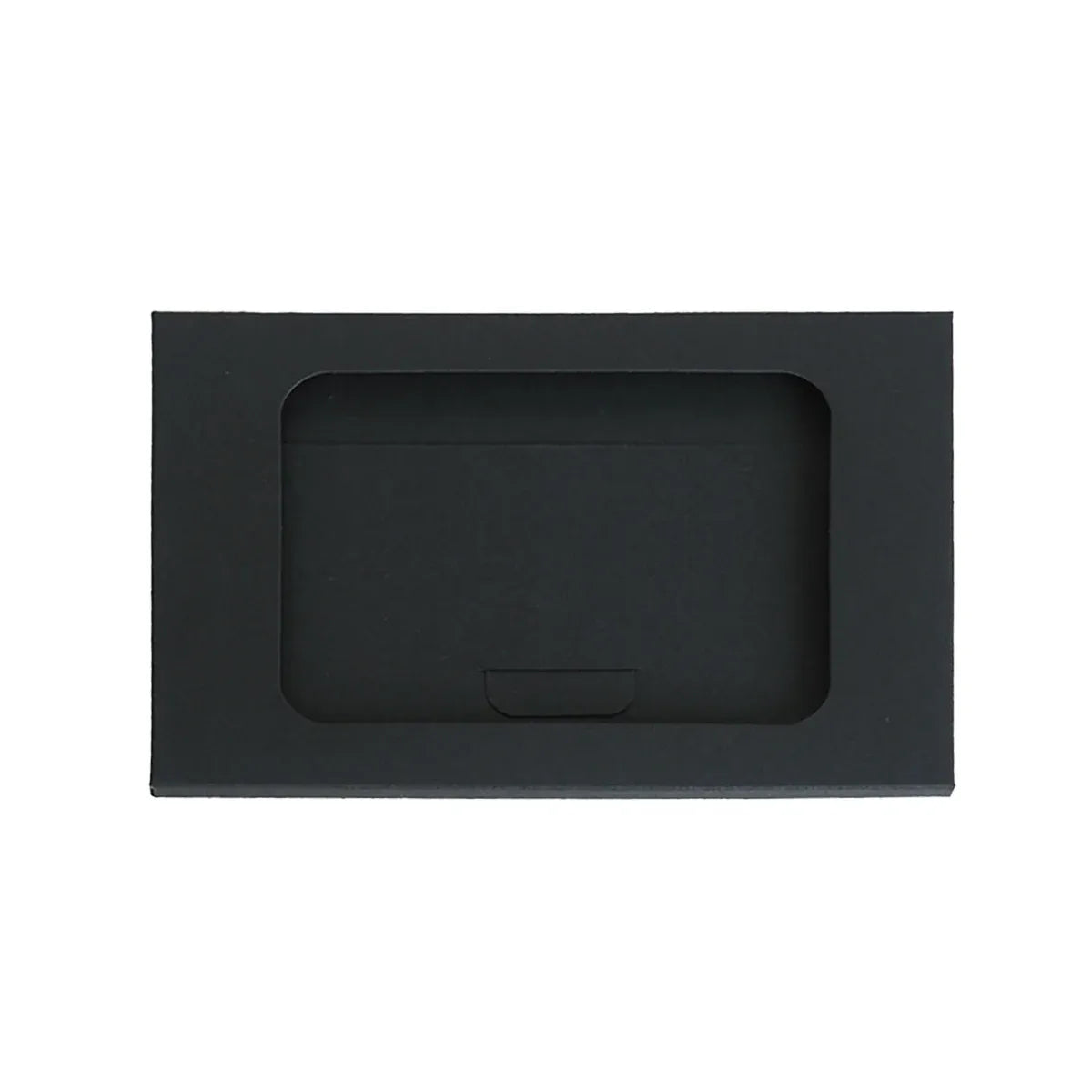 100PCS Windowed Postcard Mailing Box Cardboard Envelope for Packaging Craft Use - Black