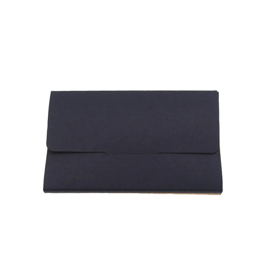 50PCS Membership Card Paper Gift Box Envelope for Gift Packaging Business Party - Black