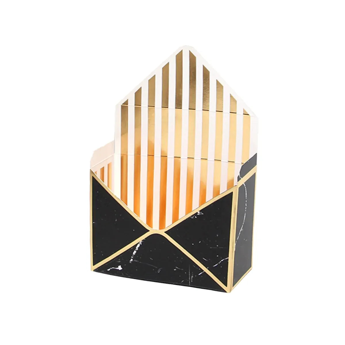 Envelope Flower Box Gift Packaging Floral Display Holder Wedding Retail 8PCS - Black