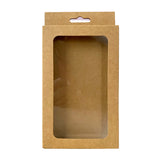 50PCS Gift Packaging Boxes Durable Clear Window for Gift Packaging Presentation - Kraft