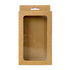 50PCS Gift Packaging Boxes Durable Clear Window for Gift Packaging Presentation - Kraft