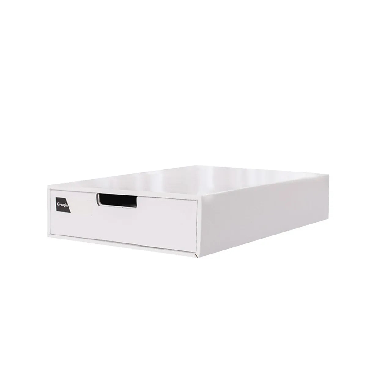 3PCS Kraft Paper Storage Box Office Desk Organizer File Document Storage Use - White