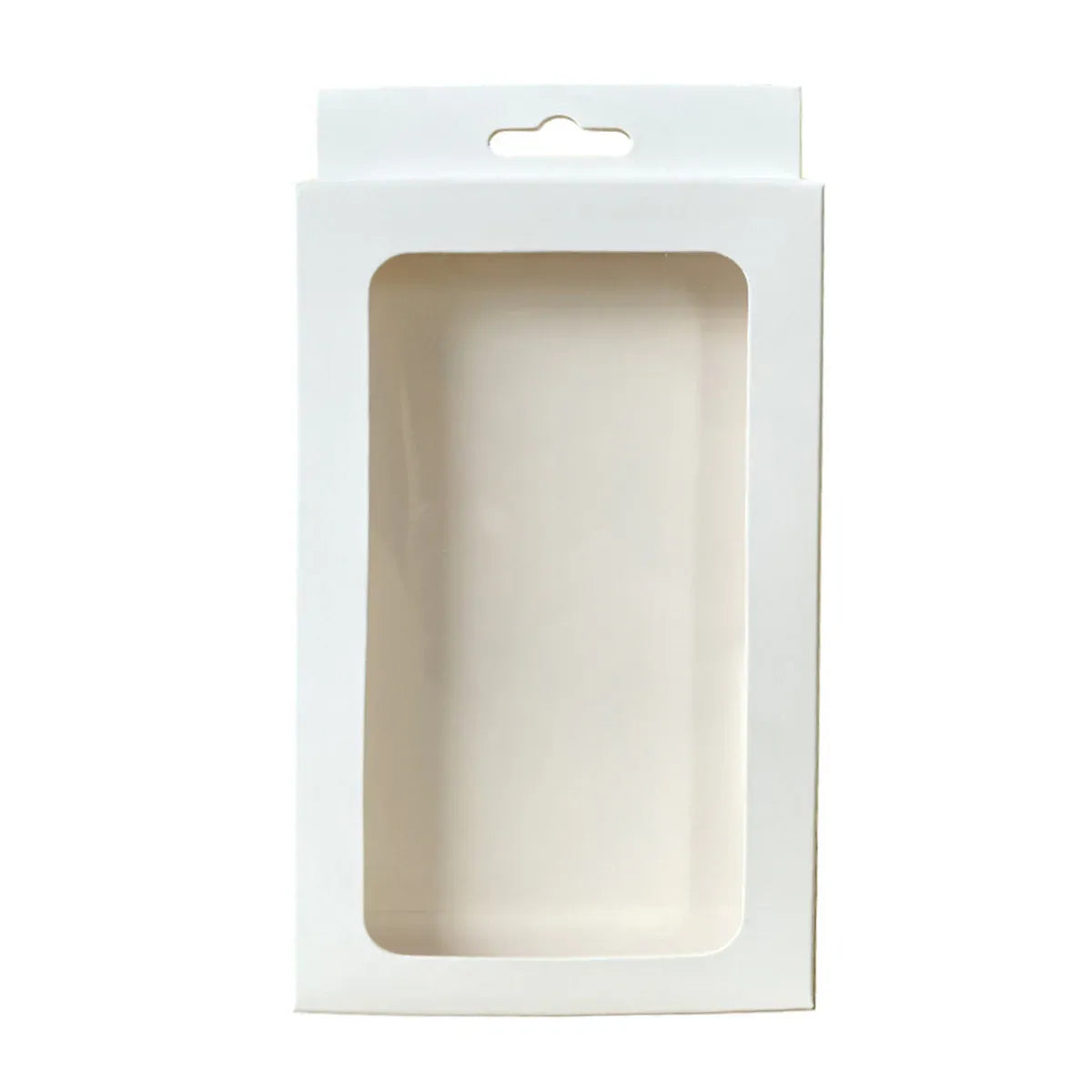 50PCS Gift Packaging Boxes Durable Clear Window for Gift Packaging Presentation - White