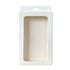 50PCS Gift Packaging Boxes Durable Clear Window for Gift Packaging Presentation - White