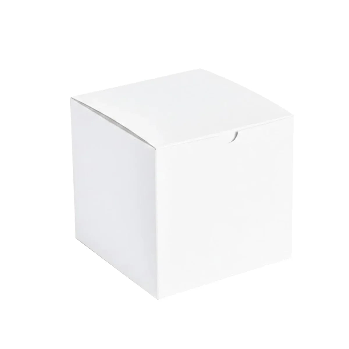 Kraft Gift Boxes 50pcs 10x10x10cm Party Favour Packaging Paper Boxes - White