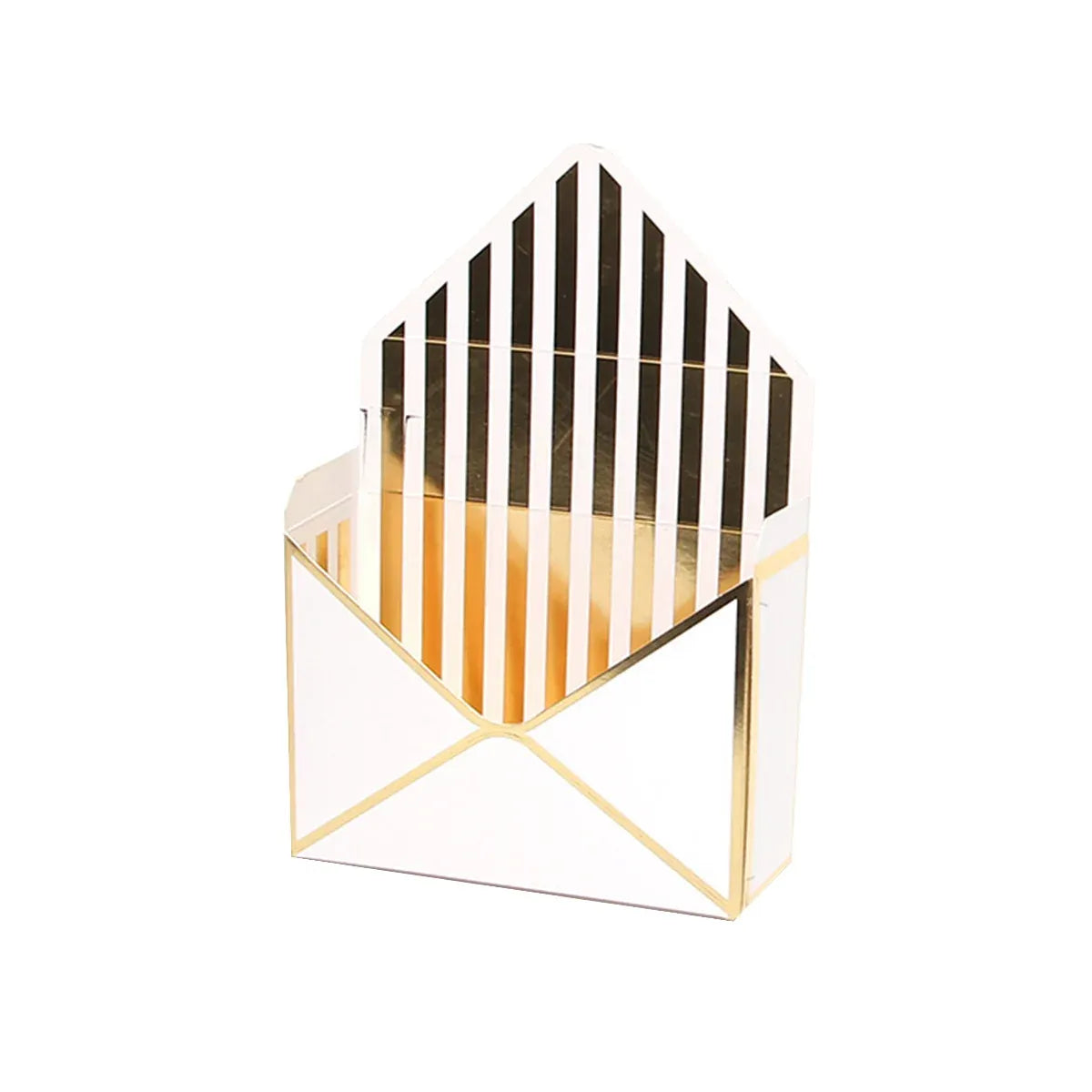 Envelope Flower Box Gift Packaging Floral Display Holder Wedding Retail 8PCS - White