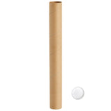 10PCS Round Kraft Paper Storage Tubes Cardboard Poster Document Shipping Tube - 90cm