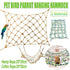 Hanging Climbing Net for Birds and Small Pets Cotton or Hemp Rope Cage Hammock - Cotton Rope