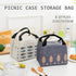 Portable Insulated Thermal Lunch Box Carry Tote Picnic Case Storage Bag 21x17x15cm - B02 (21x17x15cm)
