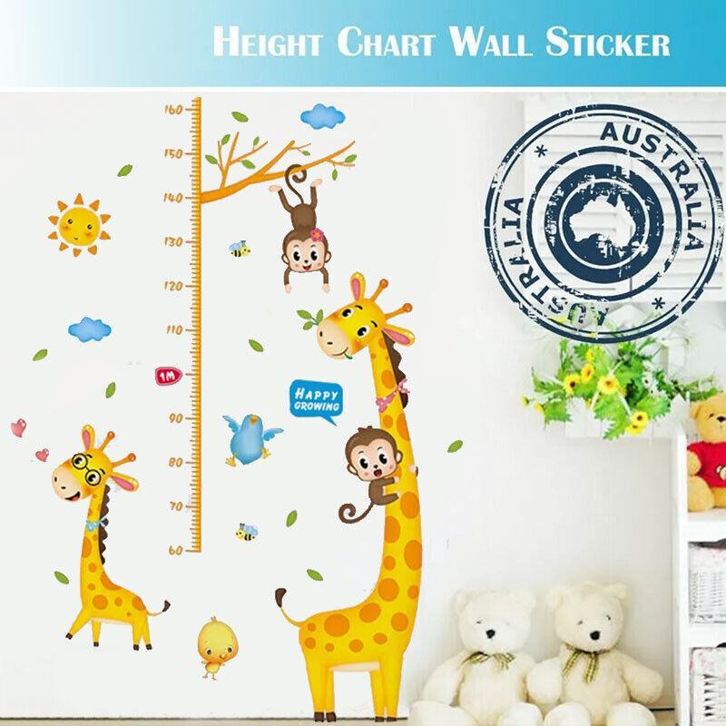 Removable Wall Height Chart Sticker Growth Measurement Ruler Decal for Wall Decor - C