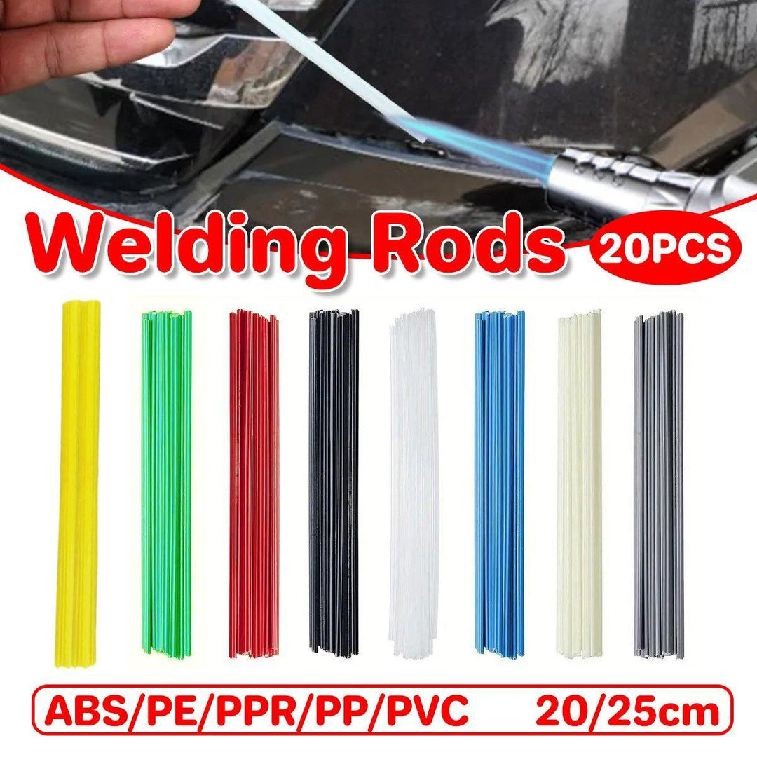 Bumper Plastic Welding Rod Torch 50CM/25CM Assorted Colours and Materials - White - PE 20cm