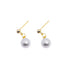 Simple Fashion Pearl Earrings Elegant High Grade Jewelry for Women Ladies - Gold