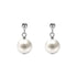 Simple Fashion Pearl Earrings Elegant High Grade Jewelry for Women Ladies - Silver