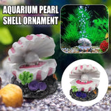 Fish Tank Aquascape Decoration Pearl Shell Ornament for Aquarium Landscape Decor