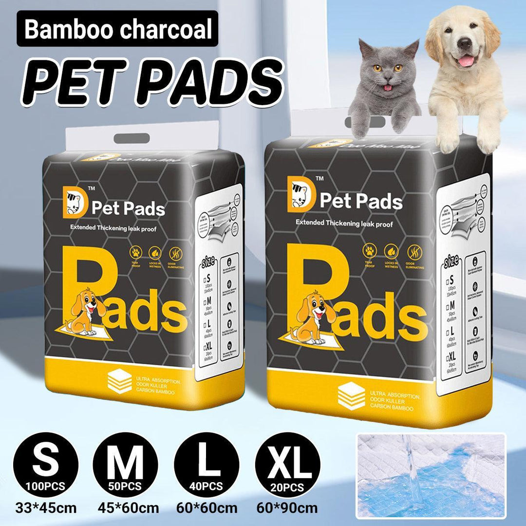 Bamboo Charcoal Deodorant Pet Pads Wholesale for Dogs Cats Fragrant - S-100PCS 33*45cm