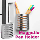 Creative Stainless Steel Student Pen Holder Multifunctional Stationery Organizer