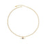 Vintage Retro Style Curved Chain Necklace for Women Fashion Jewelry Accessory - Black
