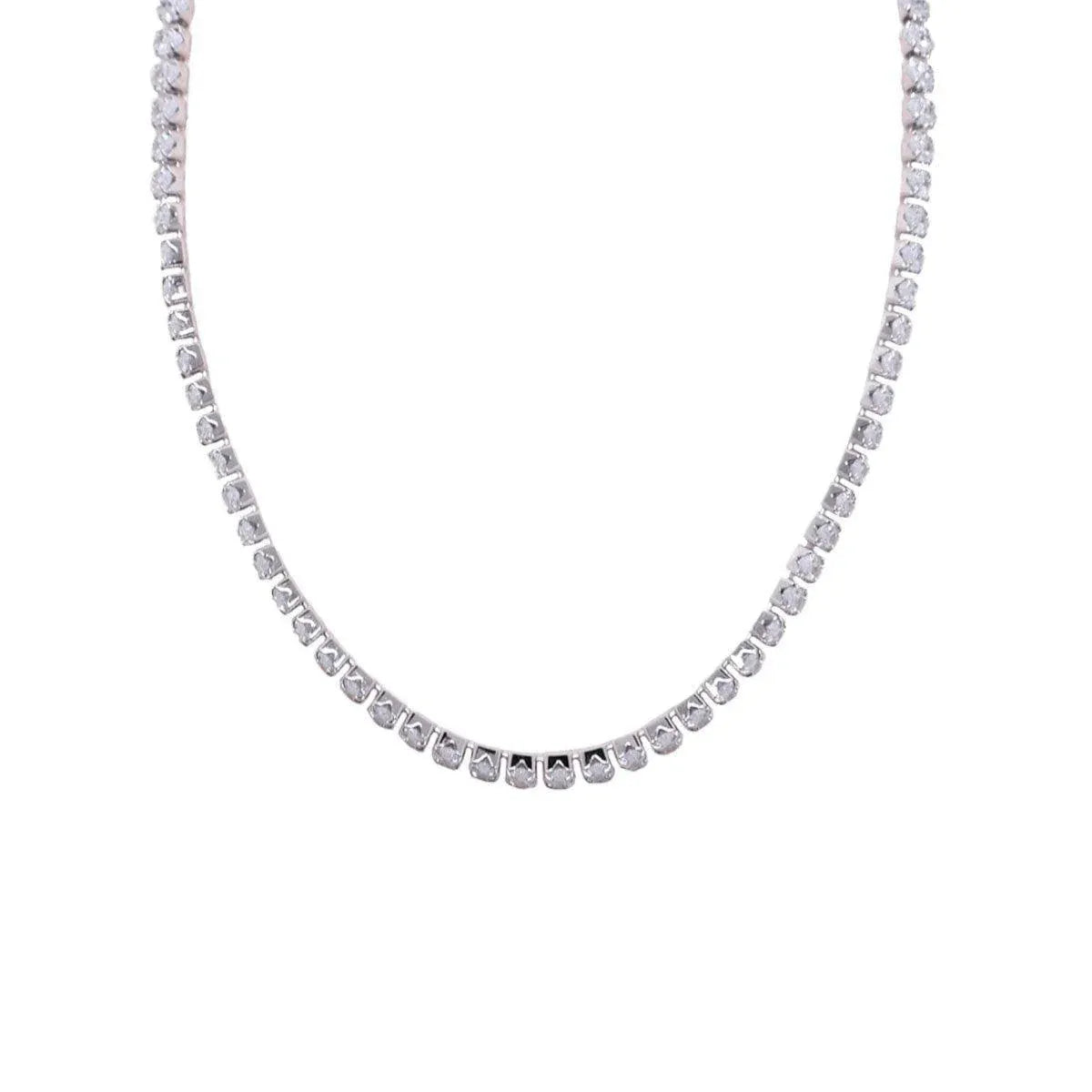 Luxury Zircon Bracelet Necklace Set for Women Elegant Fashion Jewelry Gifts - Pendant
