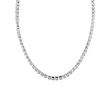 Luxury Zircon Bracelet Necklace Set for Women Elegant Fashion Jewelry Gifts - Pendant