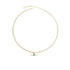 Vintage Retro Style Curved Chain Necklace for Women Fashion Jewelry Accessory - Green