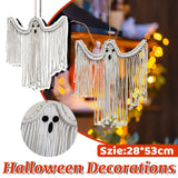 Halloween Ghost Hanging Decoration Handwoven Cotton for Home Party Yard Porch