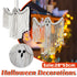 Halloween Ghost Hanging Decoration Handwoven Cotton for Home Party Yard Porch