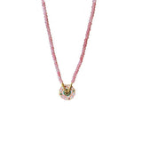 New-Chinese Coloured Flower Beaded Necklace and Earrings Set Fashion Jewelry - Pendant