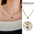 Fashion Natural Stone Necklace Retro Clavicle Chain Simple Jewelry Women