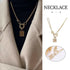 Vintage Gold Necklace Elegant Jewelry Women Classic Beauty Statement Piece