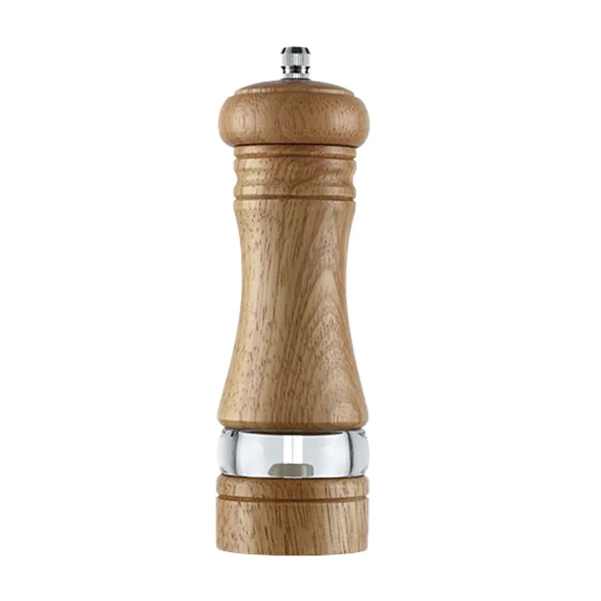 Wood Pepper Grinder Manual Ceramic Core Acrylic Transparent Salt Spice Mill Set - Original Colour